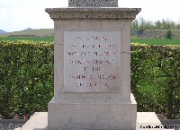 The inscription on the 46th (North Midland) Division Memorial