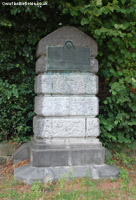 Memorial to the first shots fired by British soldiers during the First World War