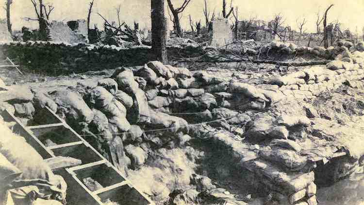 Trenches in  Neuve Chapelle 