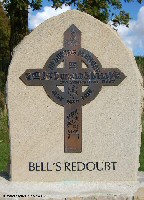 Detail of cross at 'Bell's Redoubt'