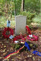 The grave of Harry Fellows in Mametz Wood