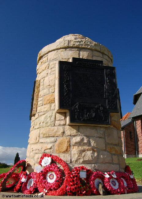 16th Royal Scots (McCrae's battalion) memorial at Contalmaison